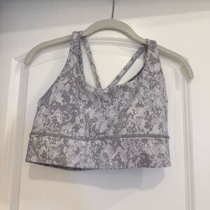 Lululemon snake print sports bra